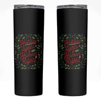 Holiday Lights And Human Rights Skinny Tumbler Christmas Activists Freedom Gift - Wonder Print Shop