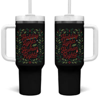 Holiday Lights And Human Rights Tumbler With Handle Christmas Activists Freedom Gift - Wonder Print Shop