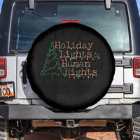 Xmas Holiday Lights And Human Rights Spare Tire Cover Equality Supporter Gift - Wonder Print Shop