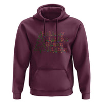 Xmas Holiday Lights And Human Rights Hoodie Equality Supporter Gift - Wonder Print Shop