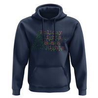 Xmas Holiday Lights And Human Rights Hoodie Equality Supporter Gift - Wonder Print Shop