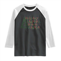 Xmas Holiday Lights And Human Rights Raglan Shirt Equality Supporter Gift - Wonder Print Shop