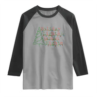 Xmas Holiday Lights And Human Rights Raglan Shirt Equality Supporter Gift - Wonder Print Shop