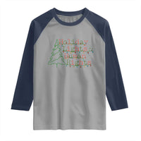 Xmas Holiday Lights And Human Rights Raglan Shirt Equality Supporter Gift - Wonder Print Shop
