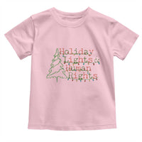 Xmas Holiday Lights And Human Rights Toddler T Shirt Equality Supporter Gift - Wonder Print Shop
