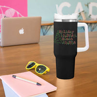 Xmas Holiday Lights And Human Rights Tumbler With Handle Equality Supporter Gift - Wonder Print Shop