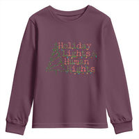 Xmas Holiday Lights And Human Rights Youth Sweatshirt Equality Supporter Gift - Wonder Print Shop