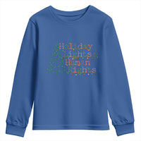 Xmas Holiday Lights And Human Rights Youth Sweatshirt Equality Supporter Gift - Wonder Print Shop