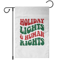 Holiday Lights And Human Rights Garden Flag Supporter Gift For Civil Rights - Wonder Print Shop