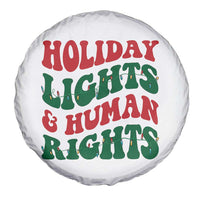 Holiday Lights And Human Rights Spare Tire Cover Supporter Gift For Civil Rights - Wonder Print Shop