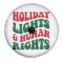 Holiday Lights And Human Rights Spare Tire Cover Supporter Gift For Civil Rights - Wonder Print Shop