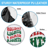 Holiday Lights And Human Rights Spare Tire Cover Supporter Gift For Civil Rights - Wonder Print Shop