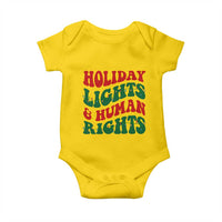 Holiday Lights And Human Rights Baby Onesie Supporter Gift For Civil Rights - Wonder Print Shop