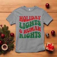 Holiday Lights And Human Rights T Shirt Supporter Gift For Civil Rights - Wonder Print Shop
