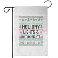Christmas Lights For Human Rights Garden Flag Equality Supporter Gift - Wonder Print Shop