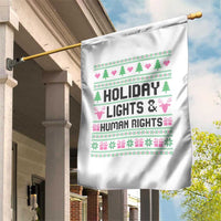 Christmas Lights For Human Rights Garden Flag Equality Supporter Gift - Wonder Print Shop