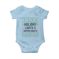 Christmas Lights For Human Rights Baby Onesie Equality Supporter Gift - Wonder Print Shop