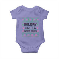 Christmas Lights For Human Rights Baby Onesie Equality Supporter Gift - Wonder Print Shop