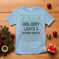 Christmas Lights For Human Rights T Shirt Equality Supporter Gift - Wonder Print Shop