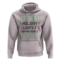 Christmas Lights For Human Rights Hoodie Equality Supporter Gift - Wonder Print Shop