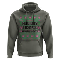 Christmas Lights For Human Rights Hoodie Equality Supporter Gift - Wonder Print Shop