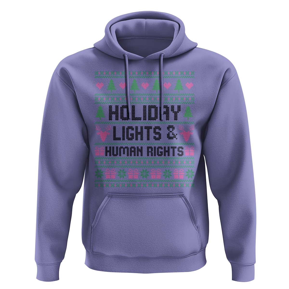 Christmas Lights For Human Rights Hoodie Equality Supporter Gift - Wonder Print Shop