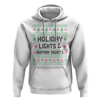 Christmas Lights For Human Rights Hoodie Equality Supporter Gift - Wonder Print Shop