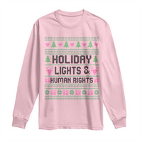 Christmas Lights For Human Rights Long Sleeve Shirt Equality Supporter Gift - Wonder Print Shop