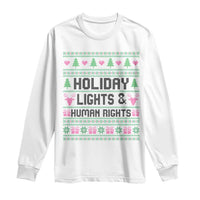 Christmas Lights For Human Rights Long Sleeve Shirt Equality Supporter Gift - Wonder Print Shop