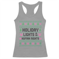 Christmas Lights For Human Rights Racerback Tank Top Equality Supporter Gift - Wonder Print Shop