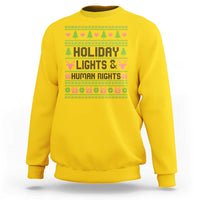 Christmas Lights For Human Rights Sweatshirt Equality Supporter Gift - Wonder Print Shop