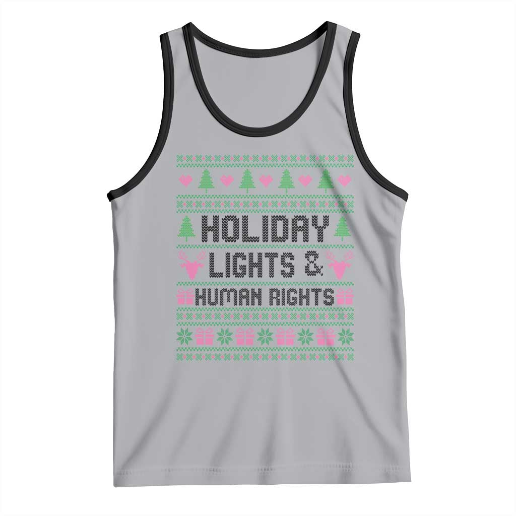 Christmas Lights For Human Rights Tank Top Equality Supporter Gift - Wonder Print Shop