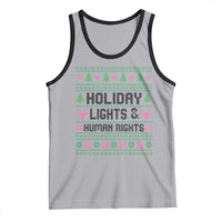 Christmas Lights For Human Rights Tank Top Equality Supporter Gift - Wonder Print Shop