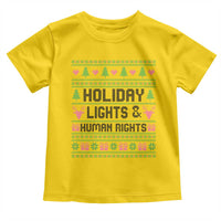 Christmas Lights For Human Rights Toddler T Shirt Equality Supporter Gift - Wonder Print Shop