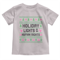 Christmas Lights For Human Rights Toddler T Shirt Equality Supporter Gift - Wonder Print Shop