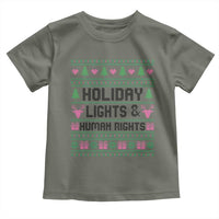Christmas Lights For Human Rights Toddler T Shirt Equality Supporter Gift - Wonder Print Shop