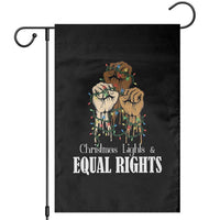 Christmas Lights And Equal Rights Garden Flag Diversity Xmas Gift - Wonder Print Shop