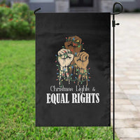Christmas Lights And Equal Rights Garden Flag Diversity Xmas Gift - Wonder Print Shop
