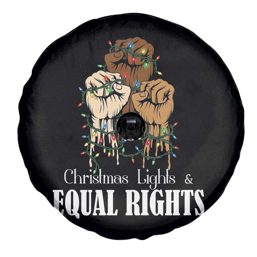 Christmas Lights And Equal Rights Spare Tire Cover Diversity Xmas Gift - Wonder Print Shop