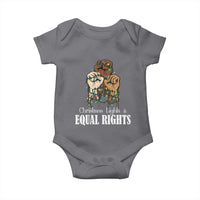 Christmas Lights And Equal Rights Baby Onesie Diversity Xmas Gift - Wonder Print Shop