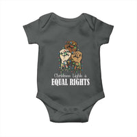Christmas Lights And Equal Rights Baby Onesie Diversity Xmas Gift - Wonder Print Shop