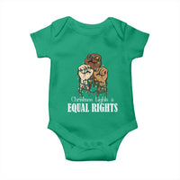 Christmas Lights And Equal Rights Baby Onesie Diversity Xmas Gift - Wonder Print Shop