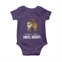 Christmas Lights And Equal Rights Baby Onesie Diversity Xmas Gift - Wonder Print Shop