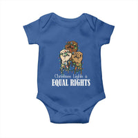 Christmas Lights And Equal Rights Baby Onesie Diversity Xmas Gift - Wonder Print Shop