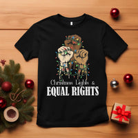 Christmas Lights And Equal Rights T Shirt Diversity Xmas Gift - Wonder Print Shop