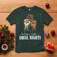 Christmas Lights And Equal Rights T Shirt Diversity Xmas Gift - Wonder Print Shop