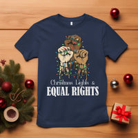 Christmas Lights And Equal Rights T Shirt Diversity Xmas Gift - Wonder Print Shop