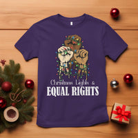 Christmas Lights And Equal Rights T Shirt Diversity Xmas Gift - Wonder Print Shop