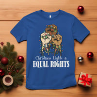 Christmas Lights And Equal Rights T Shirt Diversity Xmas Gift - Wonder Print Shop
