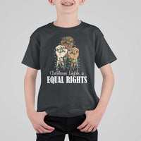 Christmas Lights And Equal Rights T Shirt For Kid Diversity Xmas Gift - Wonder Print Shop